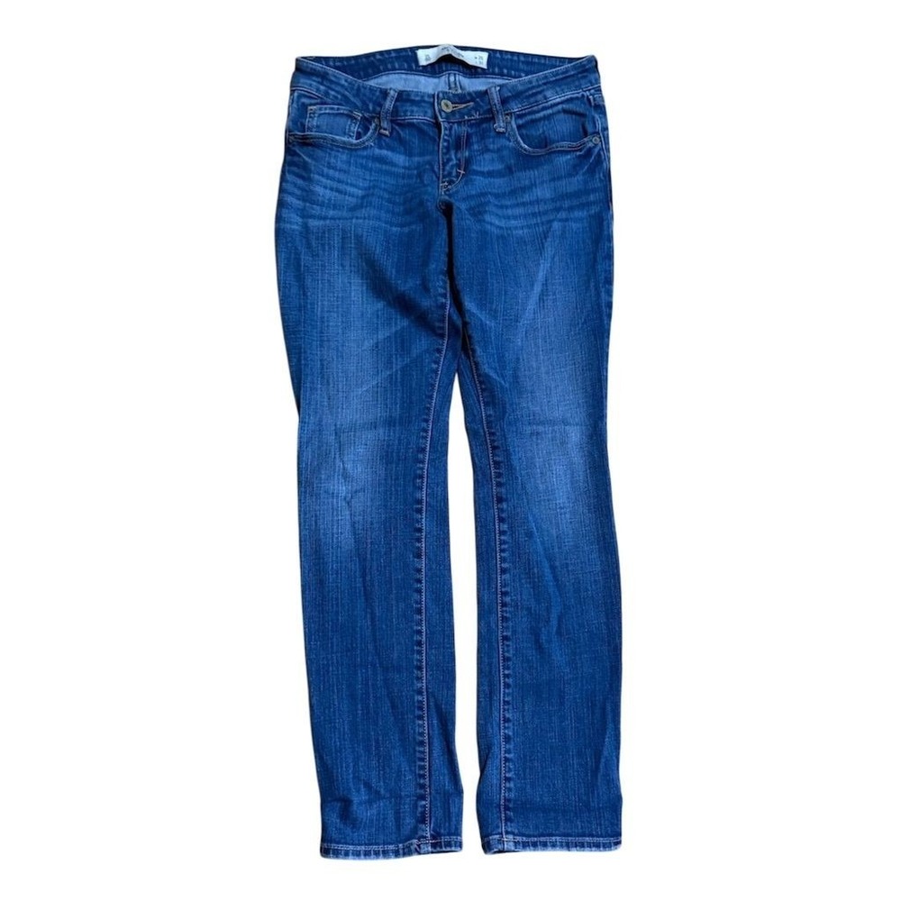 Abercrombie & Fitch Women's Straight Jeans Size 2 Blue Medium Wash 26x31‎ Y2K